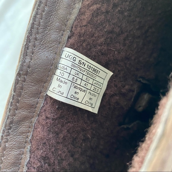 UGG Chancey Leather Moto Biker Boots | Sz 10 - Picture 9 of 10